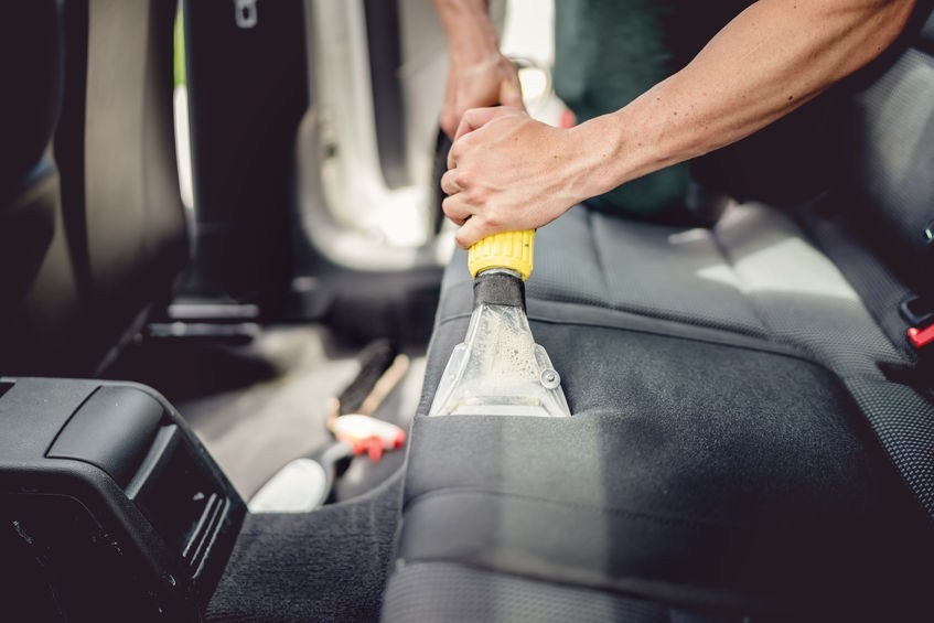 Cleaning vehicle seats and mats; stain and odour removal